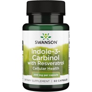 Swanson Indole-3-Carbinol with Resveratrol - I3C Supplement Promoting Cellular Protection -  Supplem