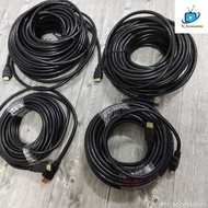 [TV Acc] video&amp;sound hdmi port wire cable tv 10m 15m 20m 25m 30meter video/audio cable tv connection with laptop / tv boxes / decorder / recorder Television  TV parts Televisyen Aksesori HDMI