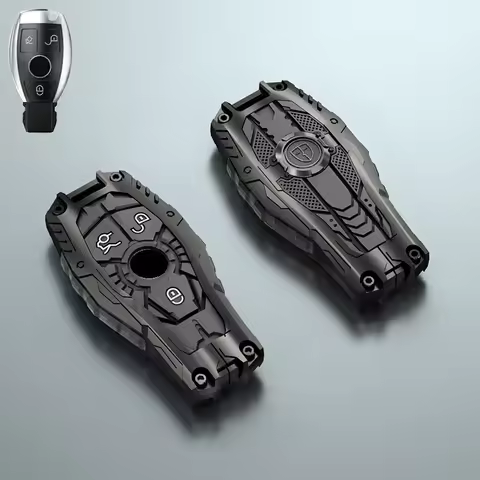 Zinc Alloy Silica Gel Key Cover For Mercedes Benz AMG A C E S Class GLC W203 W210 W176 E43 W213 E300