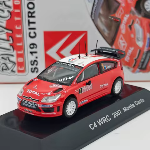 CMs 1:64 Scale C4 WRC 2007 Rally Simulation Alloy Car Model Vehicle Toys Display Gift Decoration Col