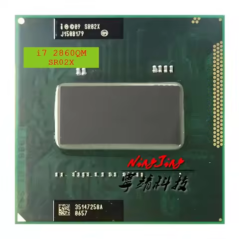 Intel Core i7-2860QM i7 2860QM SR02X 2.5 GHz Used Quad-Core Eight-Thread CPU 8M 45W Socket G2 / rPGA