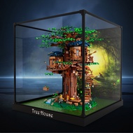 Alloy Frame Acrylic Anti-dust Cover Suitable for Lego 21318 Tree House Building Block Model Toy Tran