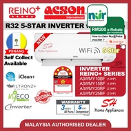 ACSON R32 5-STAR INVERTER Air-conditioner REINO+  5-Star Inverter Aircond 1.0HP 1.5HP 2.0HP 2.5HP