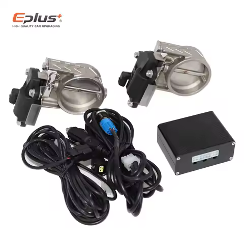 EPLUS Universal Car Exhaust Pipe Electric Valve Kit 51 60 63 70 76MM Button Controller Kit
