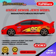LATEST CAR DECAL STICKER ALL SEDAN CIVIC VIOS TIMOR INNOVA PAJERO / FREE CUSTOM NAME SDN 09