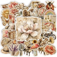 50PCS Retro Flora Fauna Cartoon Stickers DIY Skateboard Notebook Phone Kids Sticker Toys Gift