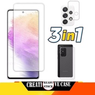3 INC PACKAGE 1 Tempered Glass SAMSUNG A73 5G 2022 Clear Glass Protection