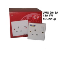 (10Pcs) UMS 2913A 13Amp Switch Socket Outlet