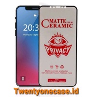 (CMS)Tempered Glass Matte Anti Spy Privacy / Anti Kpo / Anti Oil Full Cover OPPO REALME C35 C31 C30 