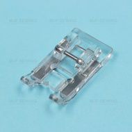 ตีนผีจักรกระเป๋าหิ้ว satin stich foot. ตีนผีใส ช่วยมองเห็นชิ้นงาน Janome/Elvira/Bernette/brother/sin