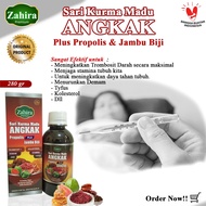 Sari Kurma Madu Angkak Propolis Jambu Biji DBS Tipes 280gr Zahira - meningkatkabn HB, trombosit, dem