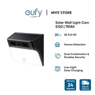 eufy Security Solar Wall Light Cam S120, Solar Security Camera, Wireless Outdoor, 2K Camera, Forever