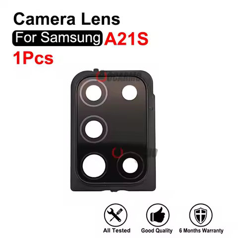 Blue White Grey Rear Back Camera Lens With Frame For Samsung Galaxy A21S A217F Replacement Parts