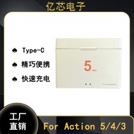 Pengecas DJI Action 5 Pro yang serasi Action 5/Action 4/Action 3 Pengecas Dwi