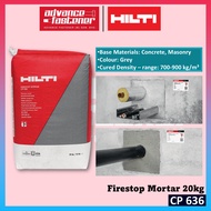 HILTI CP 636 Firestop Mortar 20KG ( Base materials: Concrete, Masonry )