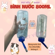 Water bottle (500ml) - (800ml) ️ easy to use chinchilla water bottle