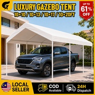 Gazebo Tent outdoor Khemah 10x10 Heavy Duty Khemah Kereta Parking Full Set Gazebo Tent Canopy Tent N