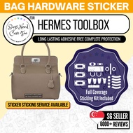 [𝐁𝐍𝐂𝐓👜]💛 Hermes Toolbox 20 26 33 Bag Hardware Protective Sticker | Full Coverage Bespoke Fitting Sea