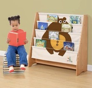 兒童書架-寶寶繪本架幼兒園實木書櫃嬰幼兒落地玩具收納架(T5563)