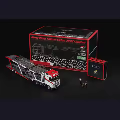 GCD 1/64 hong kong toycar salon 2024 limited actros gigaspace Weichuan trailer Collection die cast a