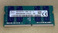 海力士(SK Hynix) 16GB DDR4 PC4-2666V 2RX8 記憶體 (雙面) 中古良品