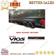 TOYOTA VIOS GEN 3 REAR BUMPER LIP DIFFUSER MATTE BLACK(2013-2018)