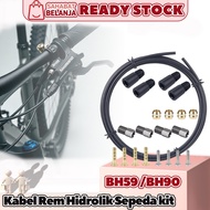 Shimano BH59/BH90 Hydraulic Brake Cable Set + Olive | Suitable M6000 M6100 M7100 M8100 | Gold Silver