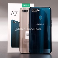 Oppo A7 4/64gb Fullset Original Second Resmi Indonesia