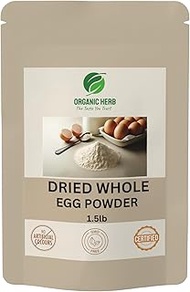 Organic Herb Dried Whole Egg Powder (Freeze-Dried), | 100% Whole Egg Powder | High Protein Ingredien