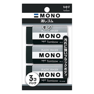 蜻蜓鉛筆鉛筆橡皮擦MONO單PE04黑色JCC-311 3件