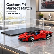 Acrylic Showcase for Lego 42143 Ferrari Daytona SP3 Car Model Display Box Motorcycle Model Case