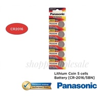 PANASONIC CR-2016 LITHIUM COIN BATTERY 5PCS