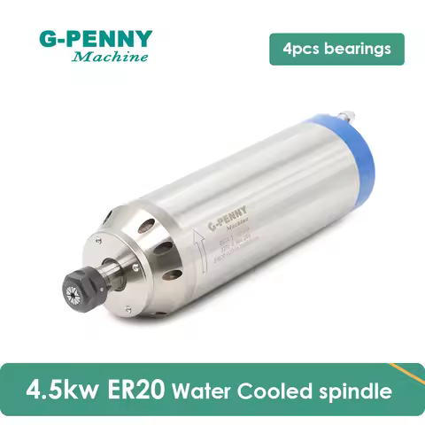 G-PENNY 4.5KW ER20 D100mm Water Cooled 380v 220v 400Hz CNC Spindle Motor Ceramic Bearing CNC Router