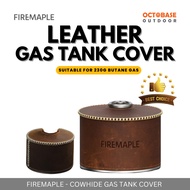FIREMAPLE - GAS CANISTER COVER COWHIDE LEATHER CAMPING PROTECTION SARUNG BUTANE GAS