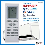 Sharp Gree Fujiaire Electrolux 1HP Air Cond Aircond Air Conditioner Remote Control SH-OFB
