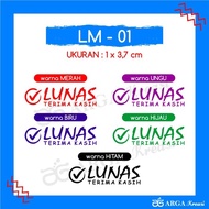 TerBaik88- Stempel Lunas Bulat Kotak Ukuran Kecil Cap Toko Olshop Warna Otomatis