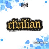 Civilian Brands Embroid Font Patch Small