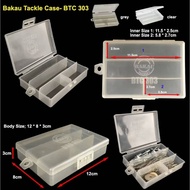 KOTAK SIMPANAN BARANGAN PANCING JENAMA BAKAU BTC 303 FISHING TACKLE BOX SERIES WITH HIGH QUALITY MAT