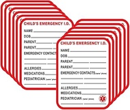 12 Sheets I.C.E. Car Seat Sticker Emergency Medical Info Sticker Waterproof Emergency Contact Card 4
