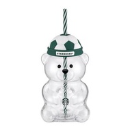 Starbucks熊足球造型玻璃杯20oz Football Bearista Glass 20oz