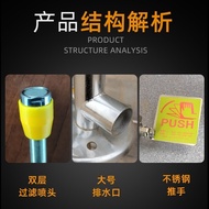 304 Stainless Steel Double-Port Vertical Eye Washer Emergency Eye Wash Y Vertical Eye Washer