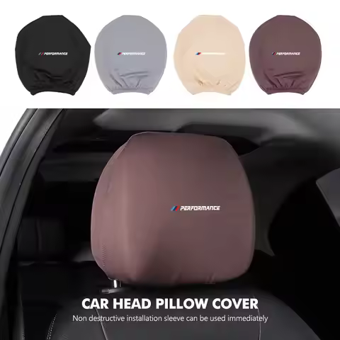 Car Logo Headrest Cover Dustproof Cover For Front Seat Head Rests For BMW E93 F10 F20 F30 F40 F15 F2