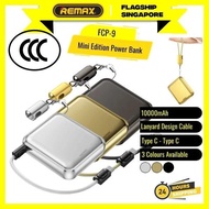 [3CCC] REMAX FCP-9 22.5W Super Mini Fast Charging Power Bank 10000mAh Aluminum Alloy Portable Charge