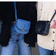 LV Vintage bag 黑色epi水波紋馬鞍包