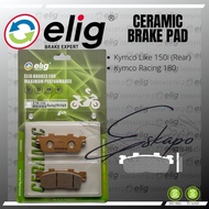 ▧Kymco Like 150i (Rear) / Kymco Racing 180 | ELIG CERAMIC BRAKE PAD