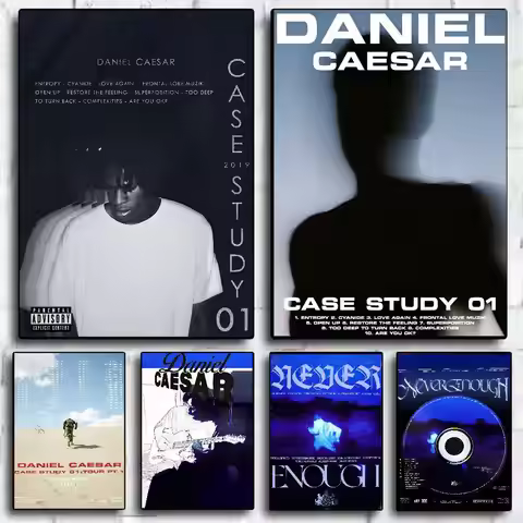 D-Daniel Caesar Music Album Freudian Poster HD art sticky wall waterproof home living room bedroom b