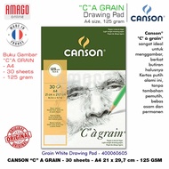 CANSON US Grain Book - Pad - 30 sheets - A4 - 21 x 29.7 cm - 125 grams - 400060605
