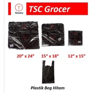 Plastik Beg bertangkai 20"x 24", 15x18", 12" x 15", 500 gram