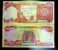 Uang Kuno Dinar Iraq 25000 dinars 2006 UNC Baru Gress Mulus