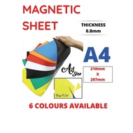 A4 Soft Magnet Sheet / 5 Colours Magnet A4 Size / Magnetic Whiteboard